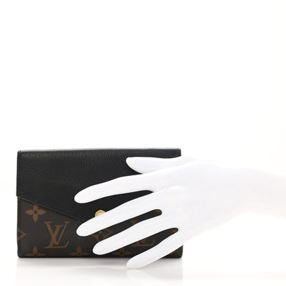 Louis Vuitton Monogram Pallas Compact Wallet Black 2 of 9
