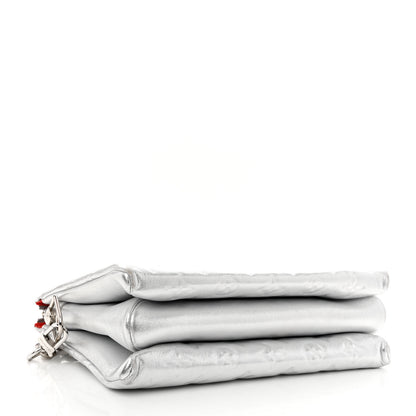 Louis Vuitton Metallic Lambskin Embossed Monogram Coussin PM Silver 4 of 10