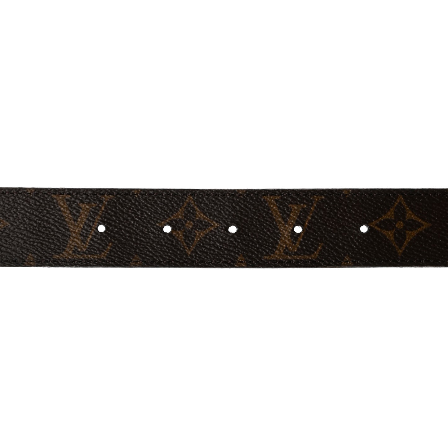 Calfskin Monogram 30mm LV Initiales Reversible Belt 75 30 Black