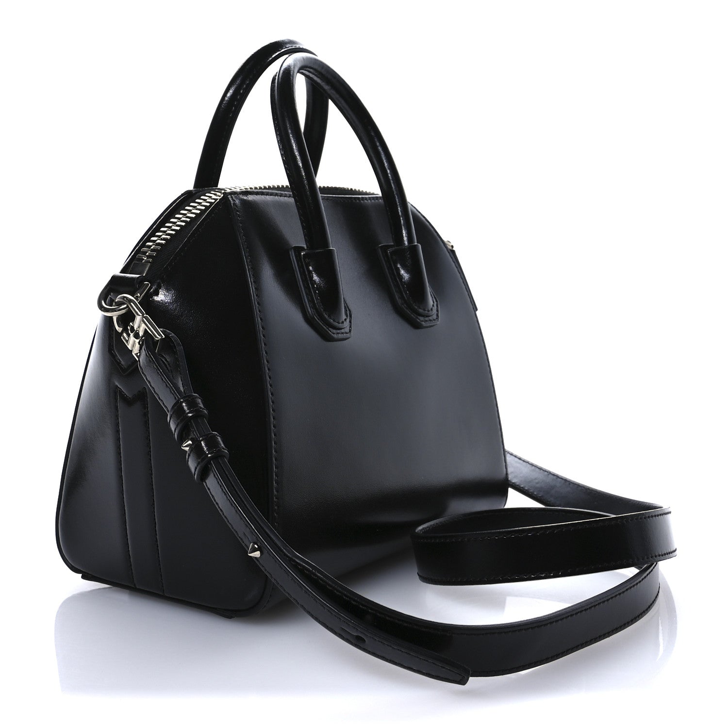 Givenchy Shiny Lord Calfskin Mini Antigona Black 3 of 10