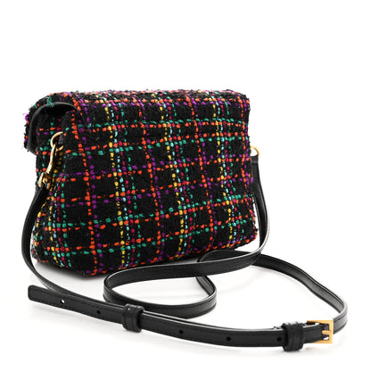 Saint Laurent Tweed Toy Loulou Shoulder Bag Black 3 of 10