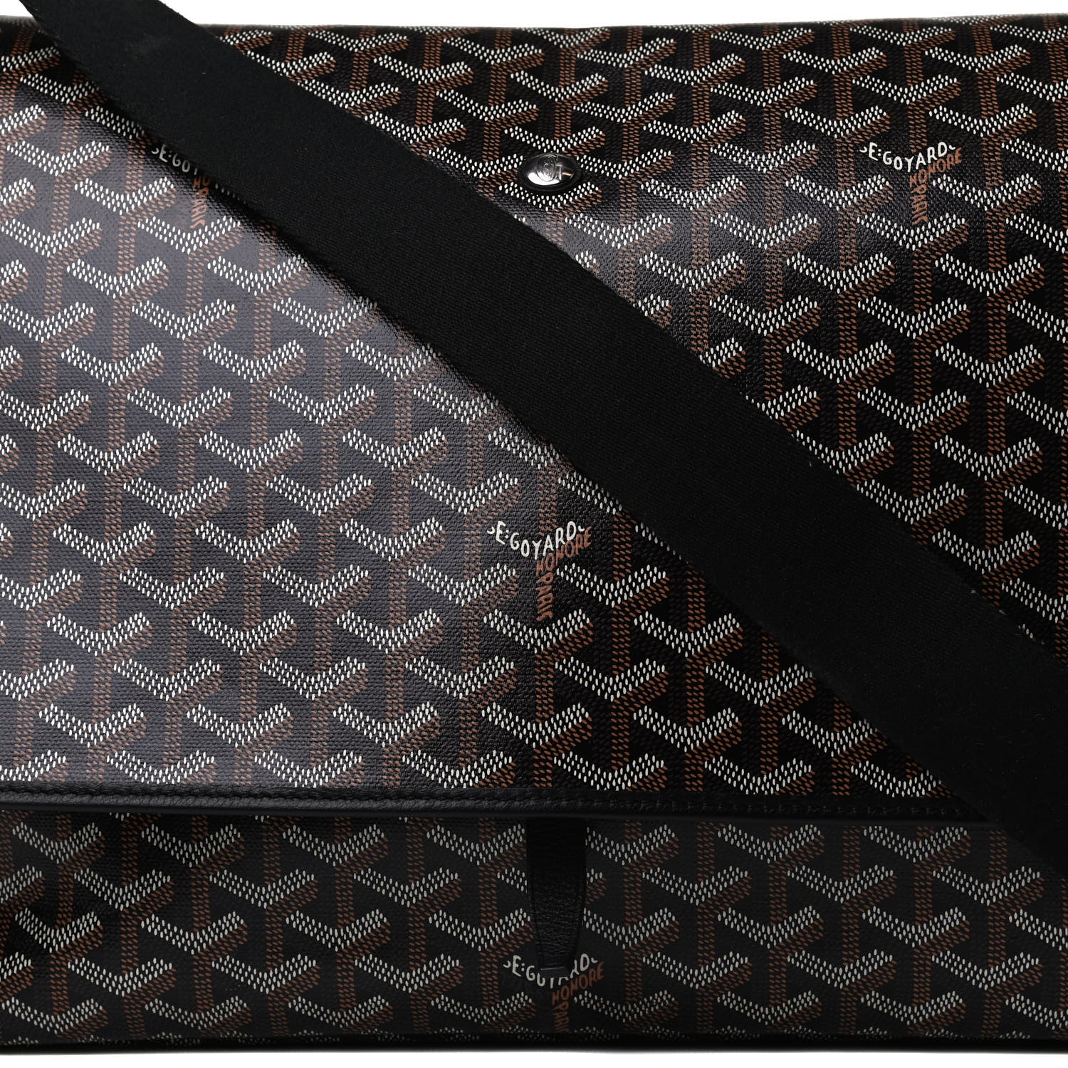 Goyard Goyardine Capetien Messenger Bag Black 6 of 13