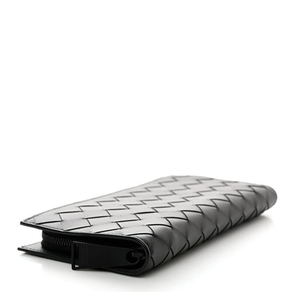 Bottega Veneta Nappa Intrecciato Zip Around Wallet Black 4 of 8