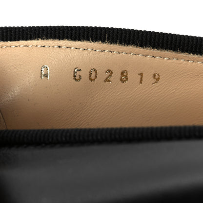 Chanel Lambskin Patent Cap Toe Ballerina Flats 38.5 Black 9 of 10