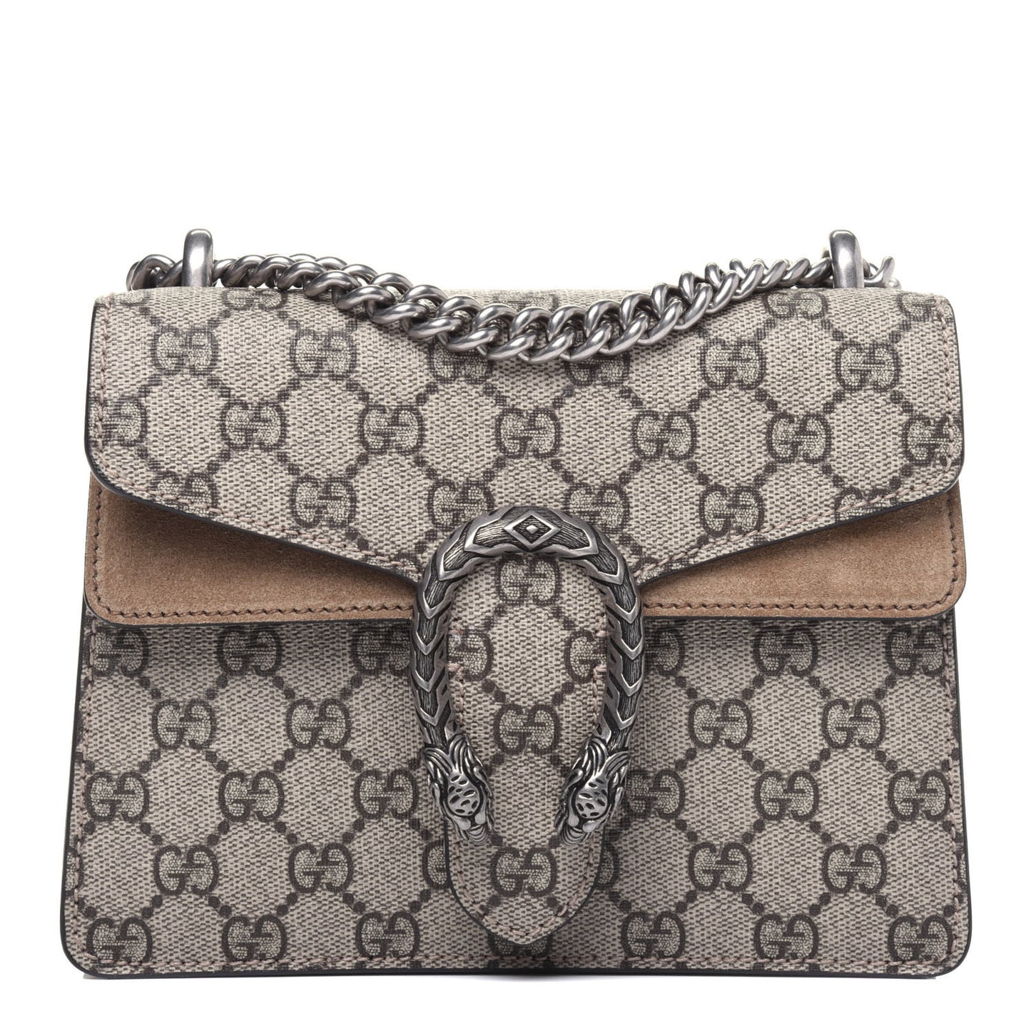 GG Supreme Monogram Mini Dionysus Shoulder Bag Taupe
