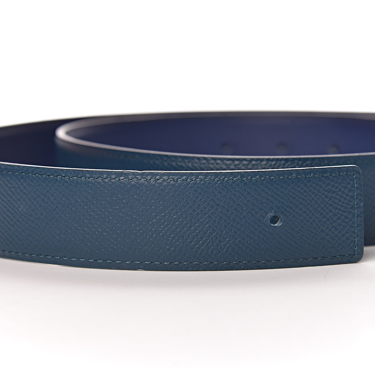 Hermes Epsom Swift H Belt 90 Colvert Bleu Saphir 8 of 11
