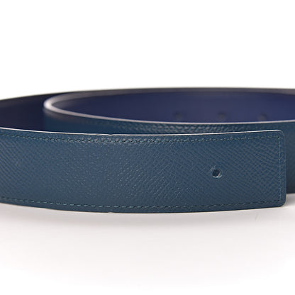 Hermes Epsom Swift H Belt 90 Colvert Bleu Saphir 8 of 11