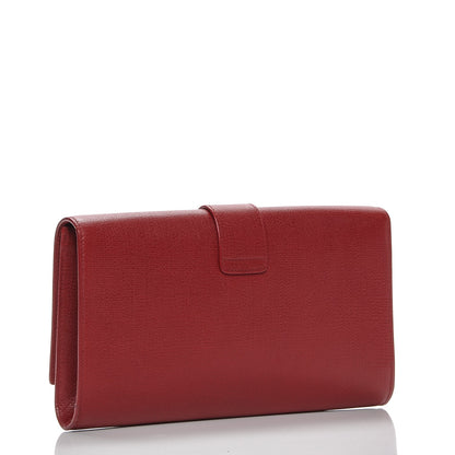 Saint Laurent Calfskin Classic Y Ligne Clutch Red 3 of 9