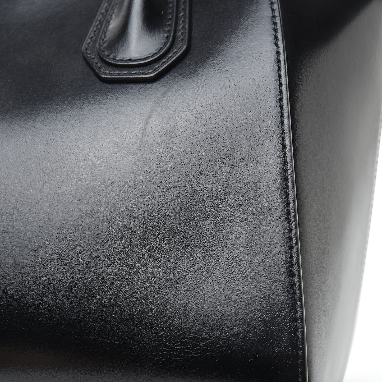 Shiny Lord Calfskin Small Antigona Black