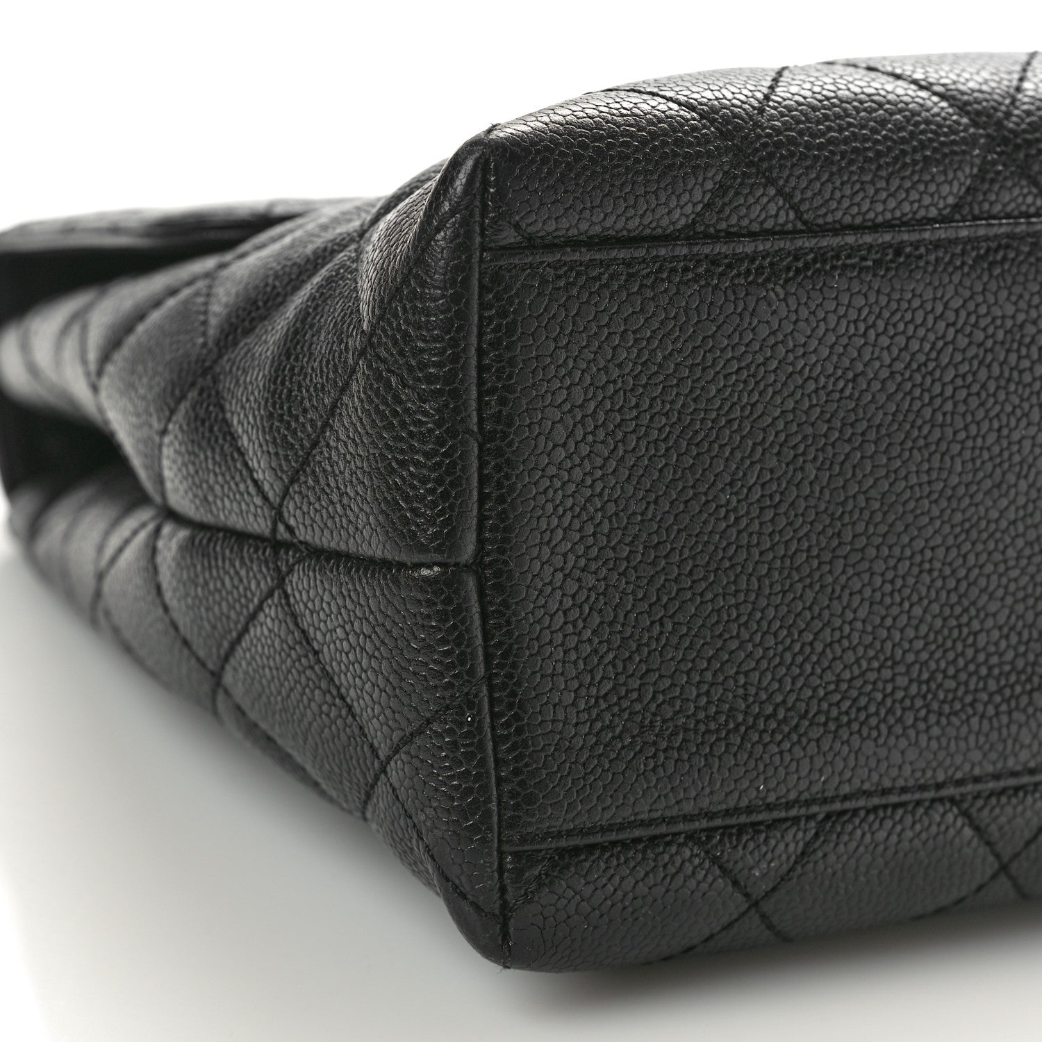 Chanel Caviar Quilted Jumbo Kelly Flap Black 10 of 11