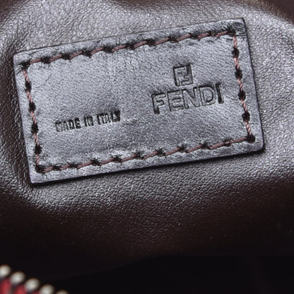 Fendi Zucchino Vitello Mini Pochette Lipstick Testa di Moro 6 of 8