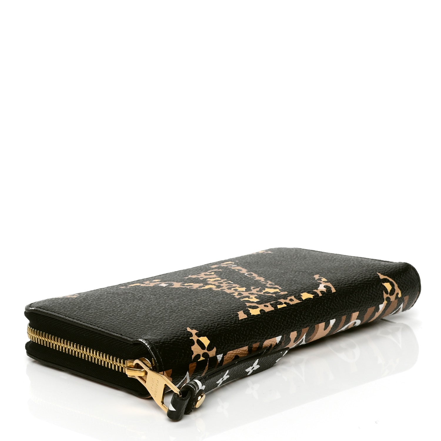 Louis Vuitton Monogram Giant Jungle Zippy Wallet Black 3 of 6
