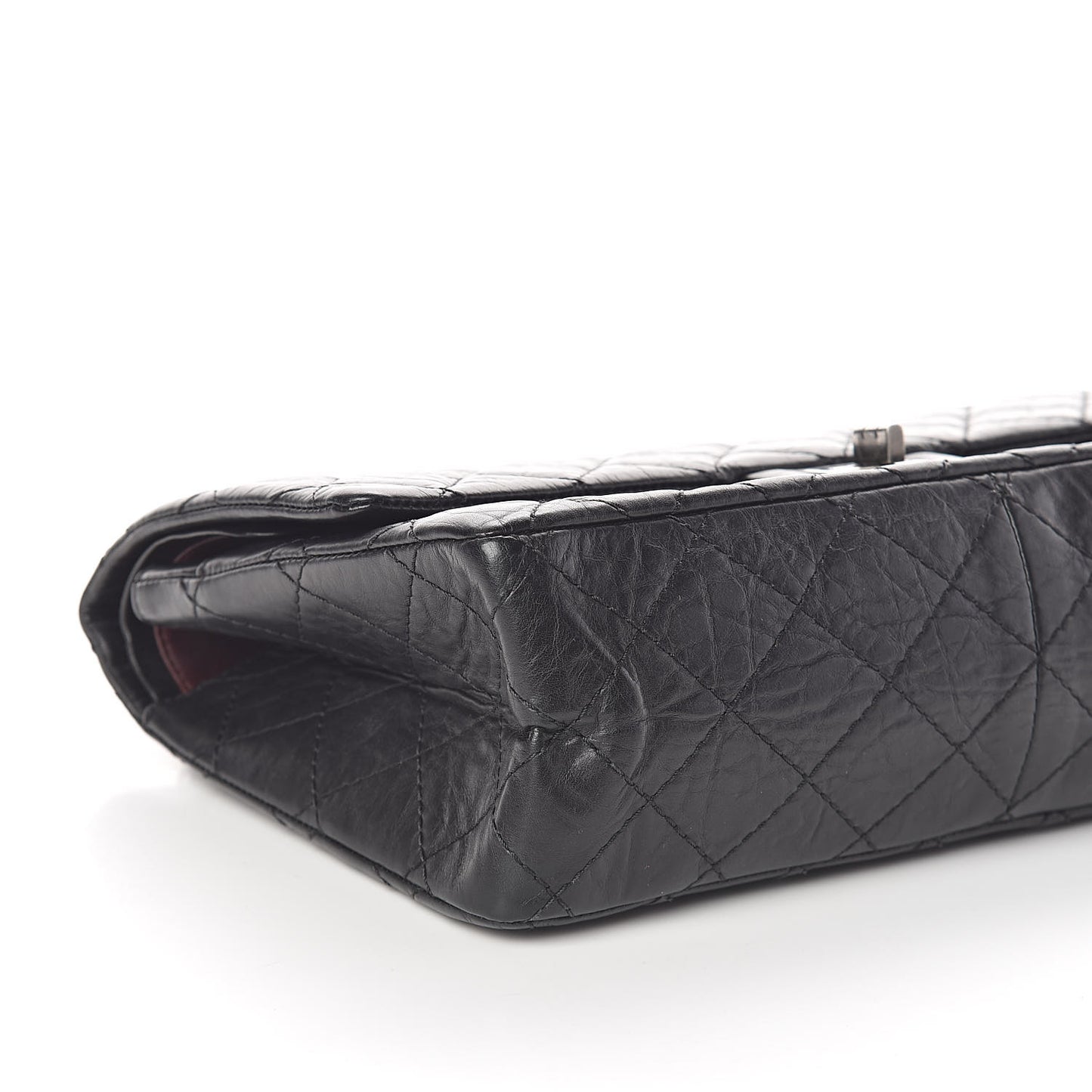 Aged Calfskin Quilted 2.55 Reissue 226 Flap Black