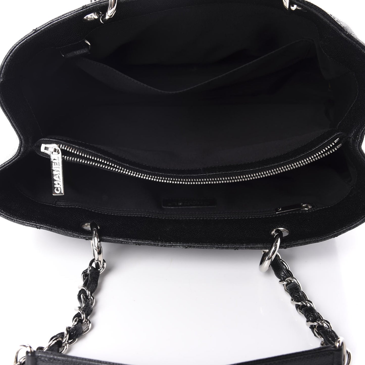 Caviar Quilted Grand Shopping Tote GST Black