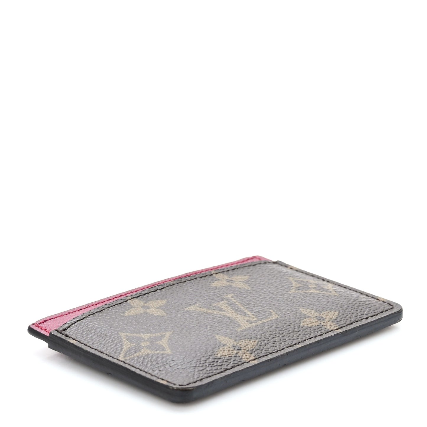 Monogram Card Holder Fuchsia