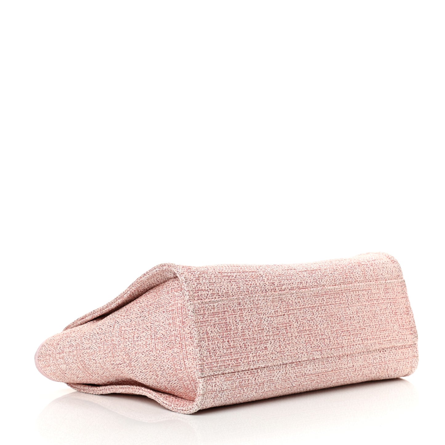 Lurex Boucle Small Deauville Tote Pink