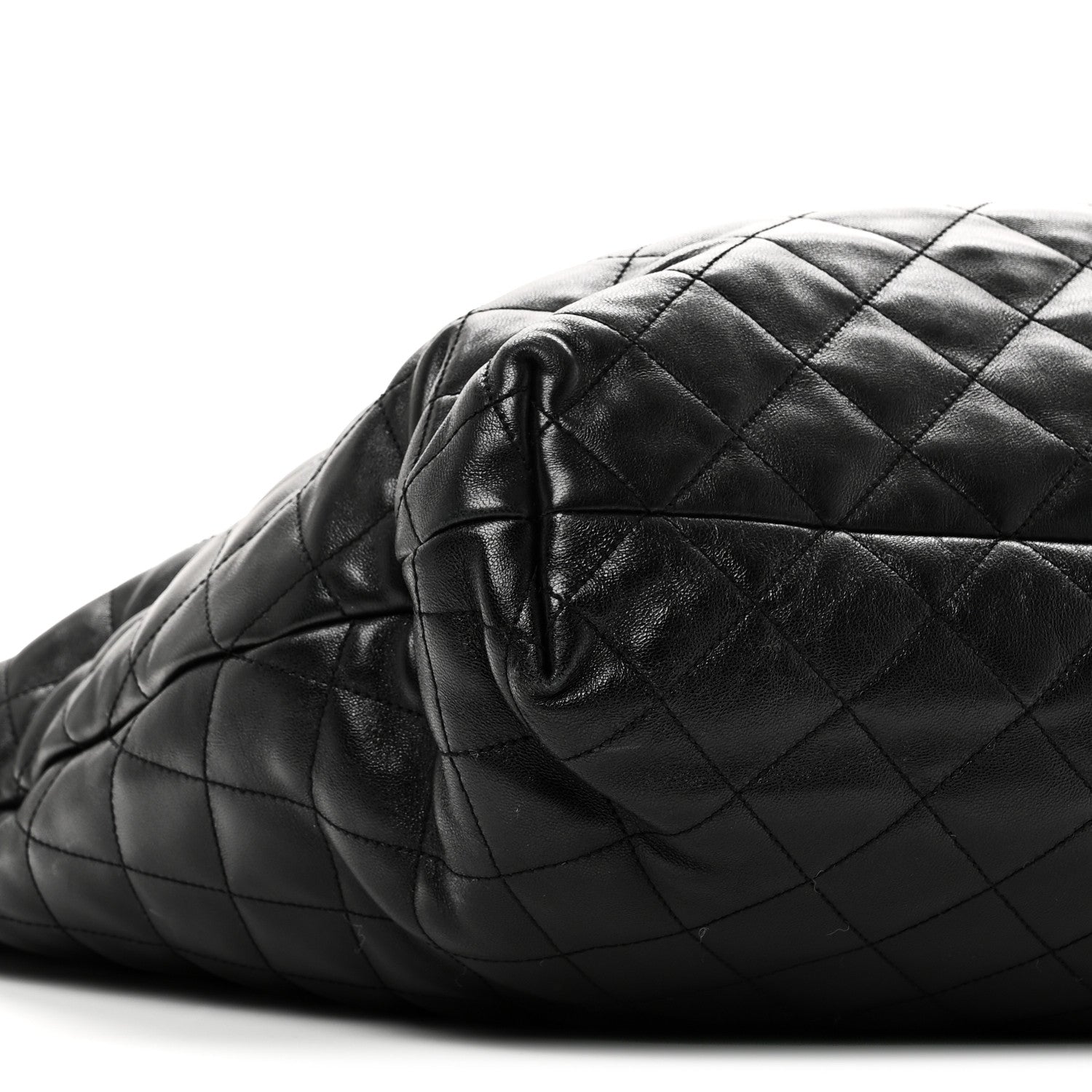 Saint Laurent Lambskin Quilted Maxi Icare Shopping Tote Black 10 of 11
