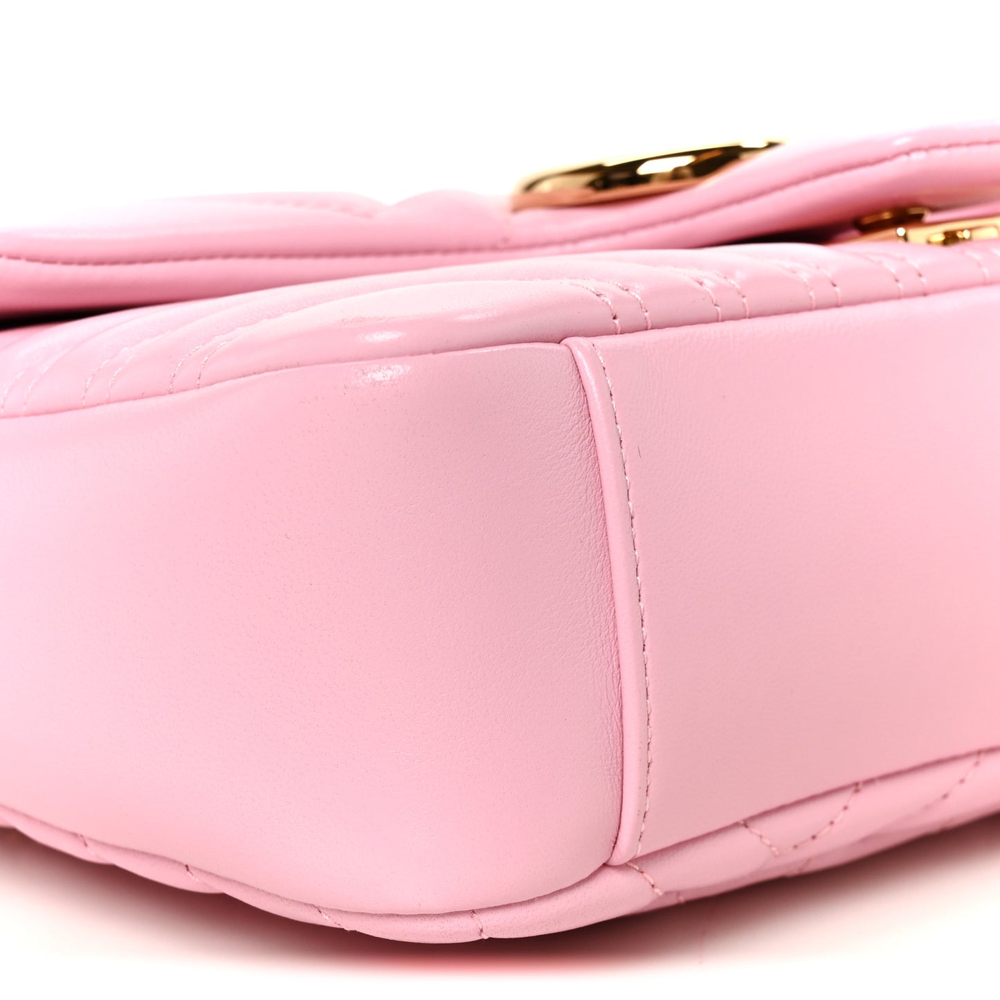 Lambskin Matelasse Medium GG Marmont Shoulder Bag Light Pink