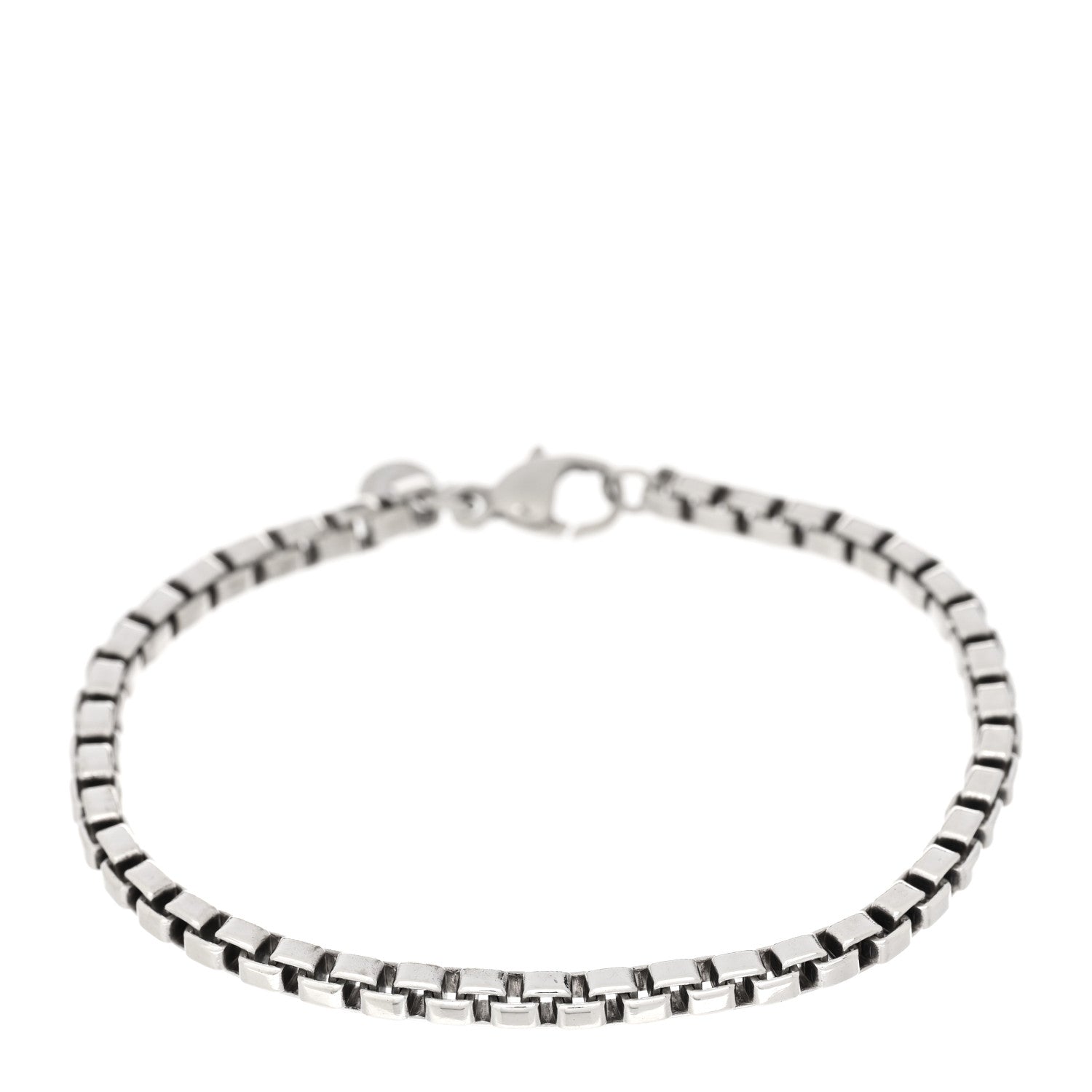 Tiffany Sterling Silver 4mm Venetian Link Bracelet 1 of 3