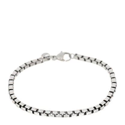 Tiffany Sterling Silver 4mm Venetian Link Bracelet 1 of 3