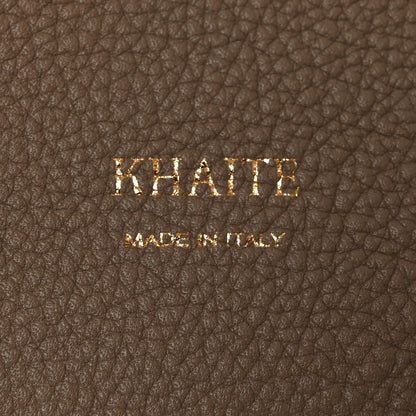 Khaite Pebbled Sport Calfskin Medium Lotus Tote Mokka 7 of 10