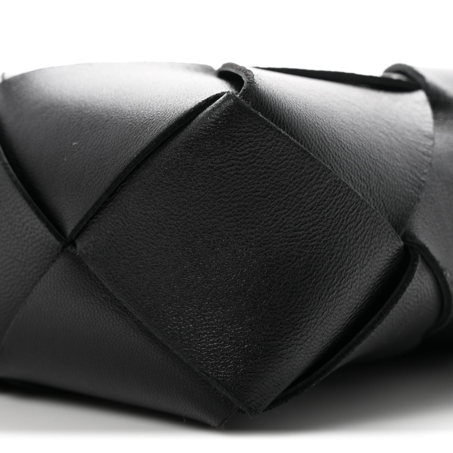 Bottega Veneta Lambskin Maxi Intrecciato Small Cassette Camera Bag Black 9 of 9