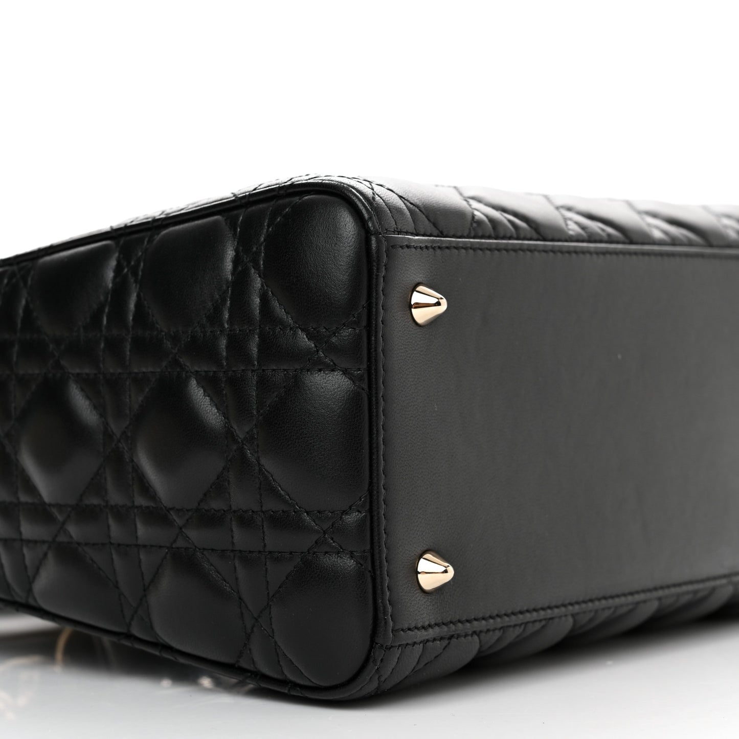 Lambskin Cannage Medium Lady Dior Black
