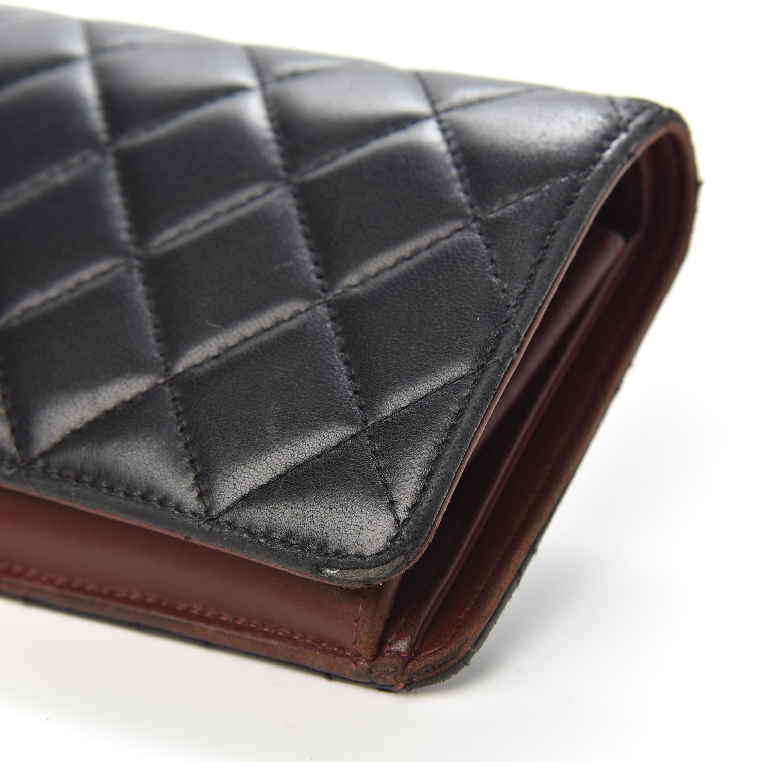 Chanel Lambskin Quilted Yen Wallet Black 9 of 15