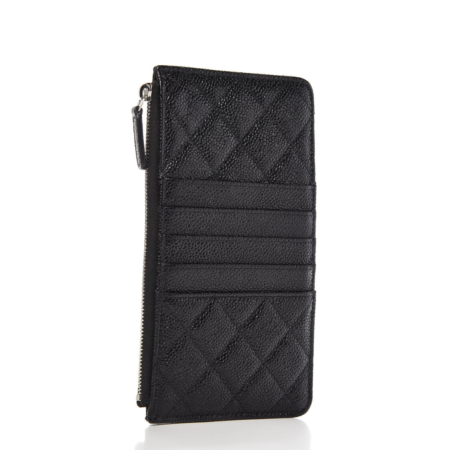 Chanel Caviar Quilted Classic Flat Wallet Pouch So Black 3 of 10