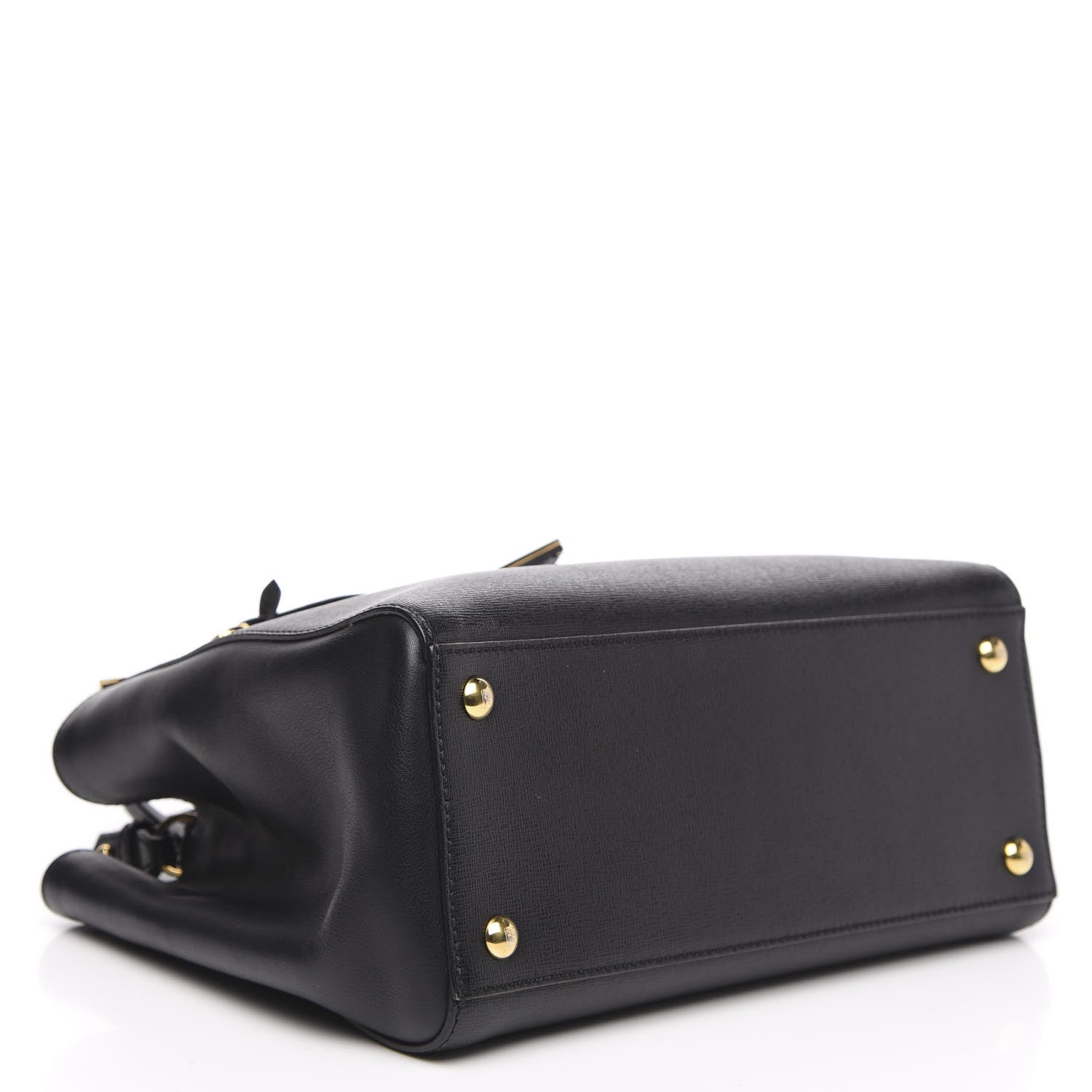 Fendi Vitello Elite Petite 2Jours Tote Black 4 of 10