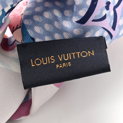Louis Vuitton Silk Monogram Be Mindful Trop Chou Scrunchie Blush Pink 3 of 4