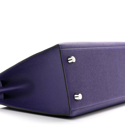 Hermes Epsom Kelly Sellier 25 Purple 17 of 20