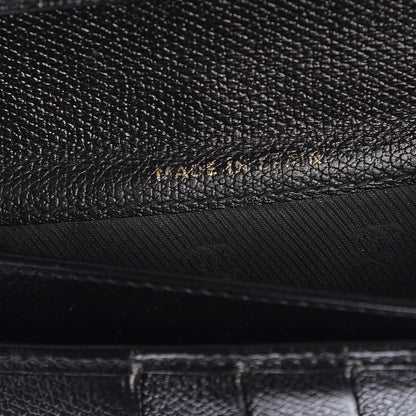 Chanel Grained Calfskin CC Button Long Wallet Black 7 of 11