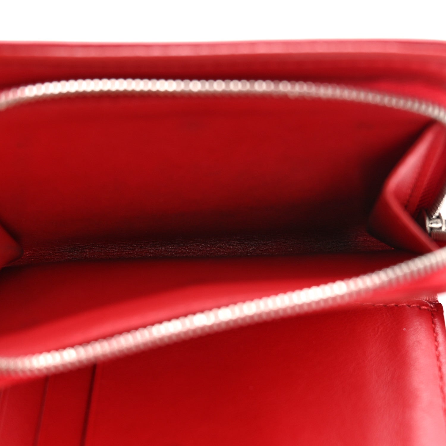 Louis Vuitton Calfskin New Wave Compact Zip Wallet Rouge 6 of 9