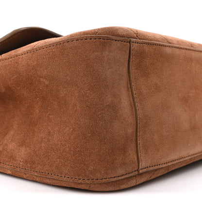 Chanel Suede Calfskin Small Souplissimo Maxi Flap Camel 9 of 11