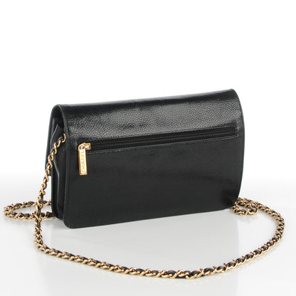 Chanel Caviar Timeless CC Wallet On Chain WOC Black 3 of 15