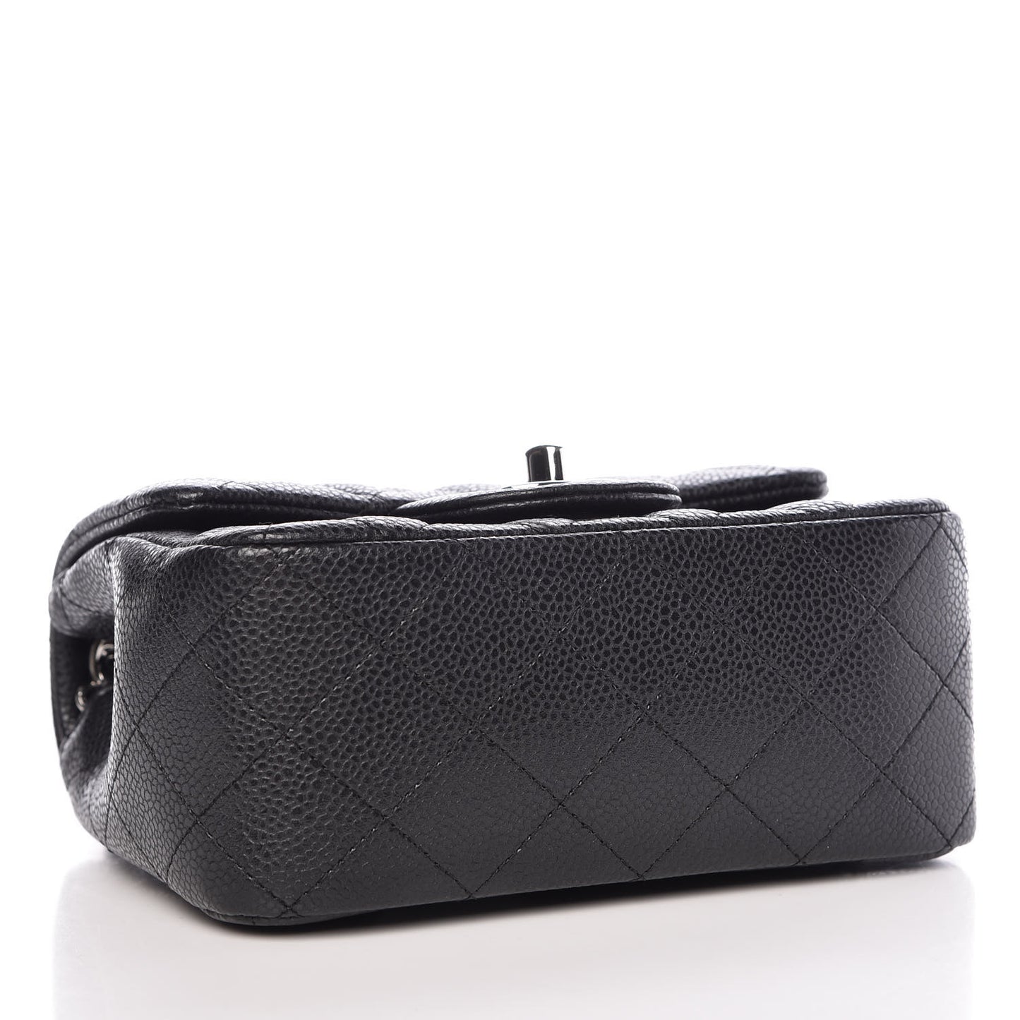 Caviar Quilted Mini Square Flap Black
