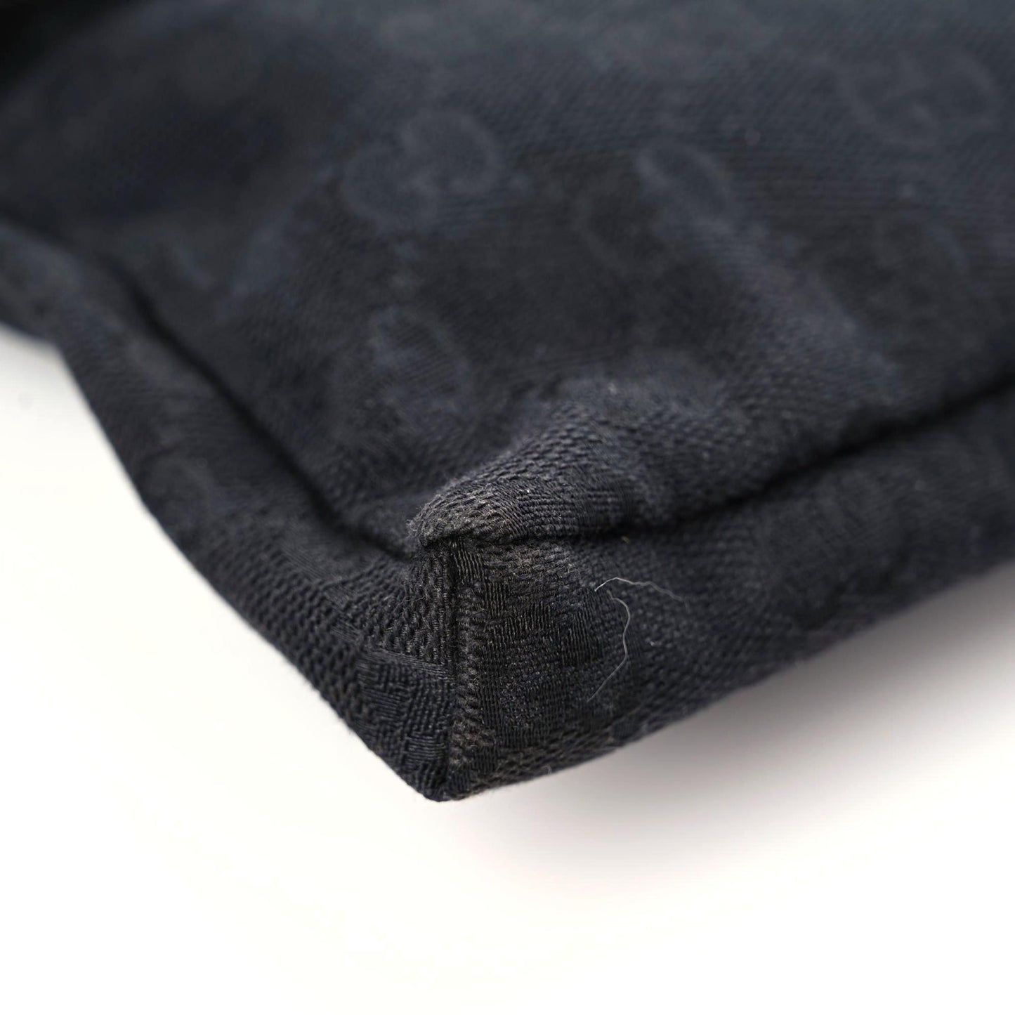 GG Monogram Double Pocket Belt Bag Black