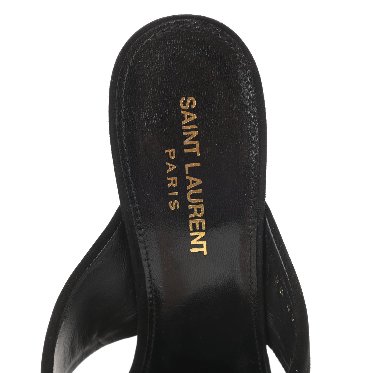 Saint Laurent Suede LouLou 70 Mule Sandals 39 Black 6 of 9