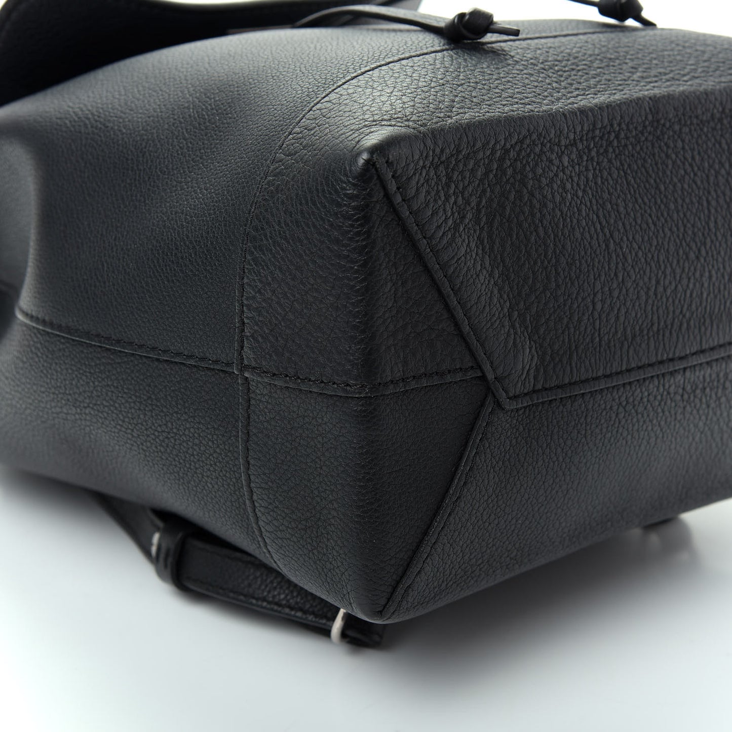 Calfskin Lockme Backpack Black
