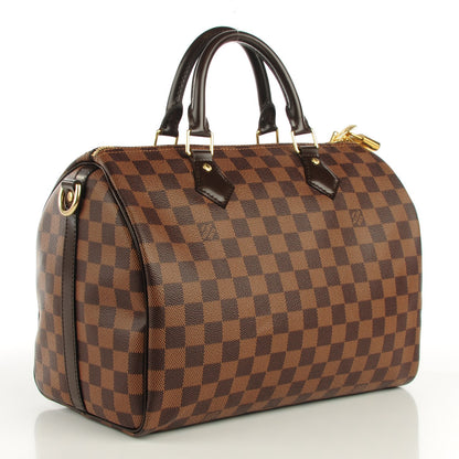 Louis Vuitton Damier Ebene Speedy Bandouliere 30 3 of 7
