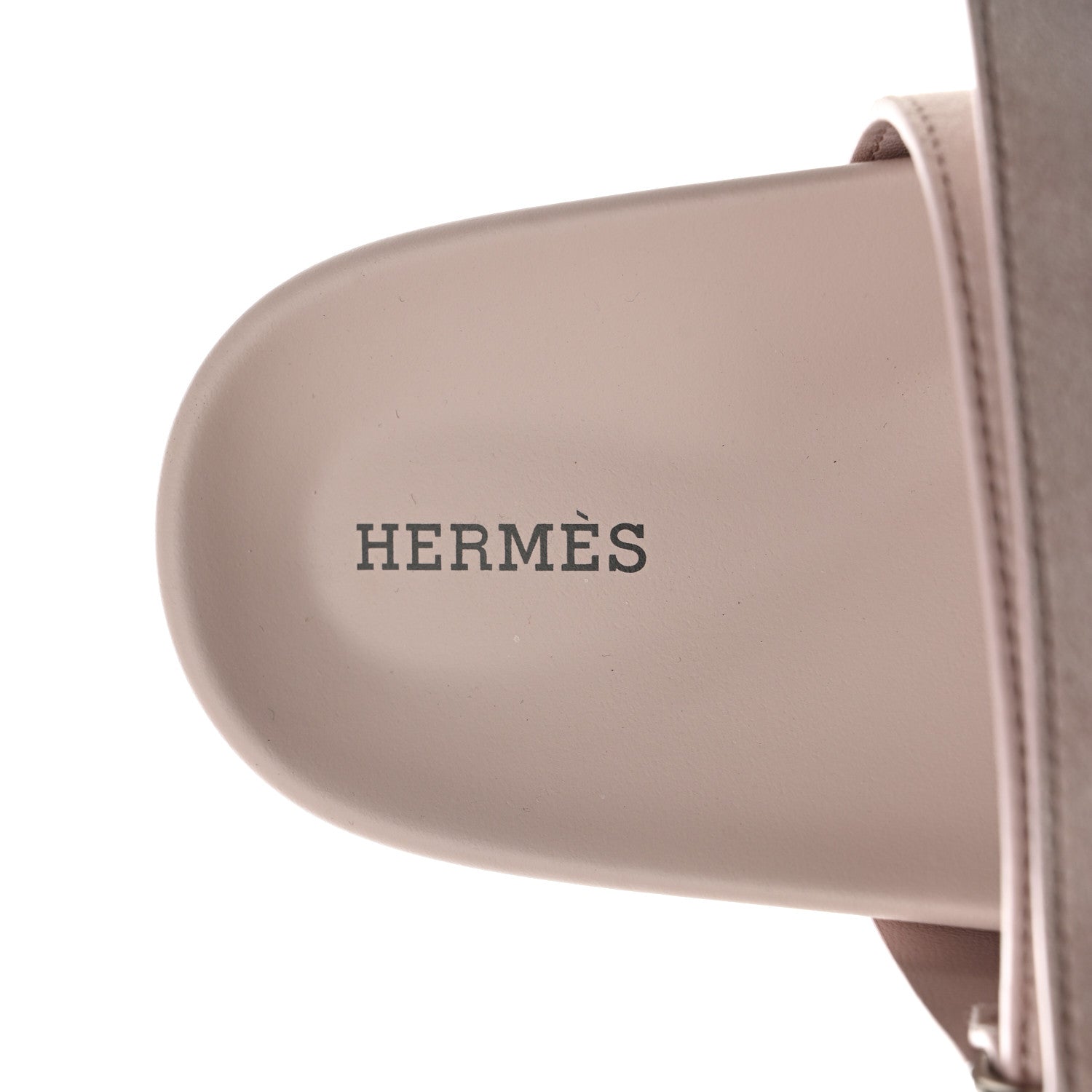 Hermes Suede Goatskin Womens Chypre Sandals 39 Rose Porcelaine 6 of 9