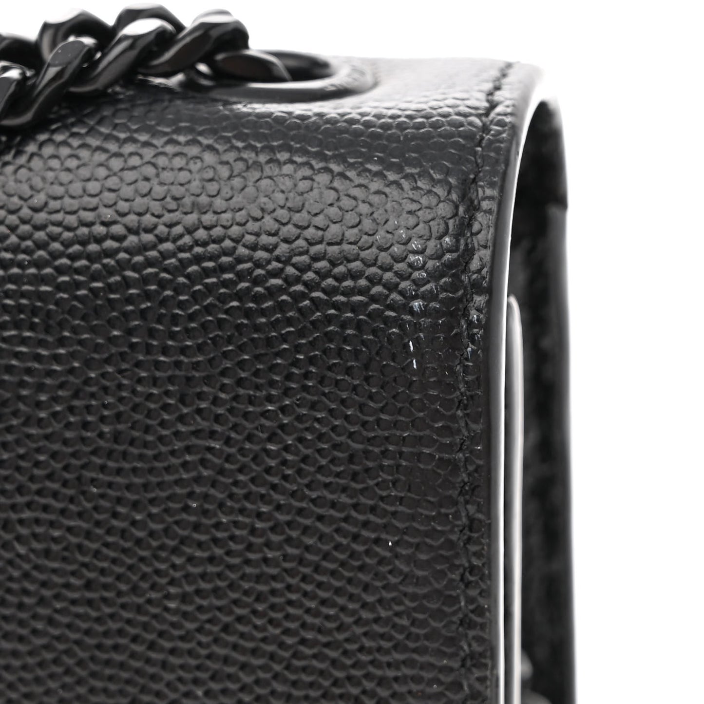 Grain De Poudre Medium Classic Monogram Monochrome Kate Satchel Black