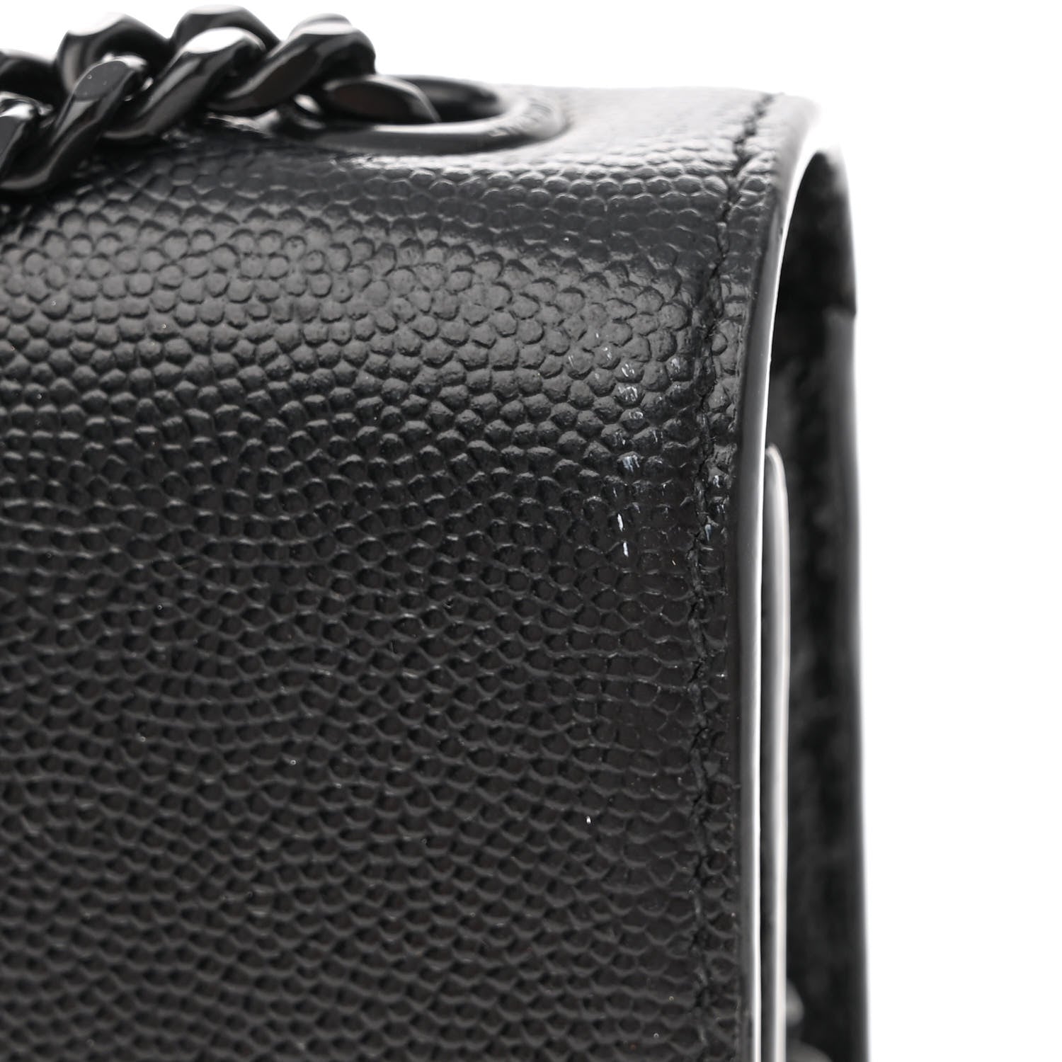 Saint Laurent Grain De Poudre Medium Classic Monogram Monochrome Kate Satchel Black 11 of 11