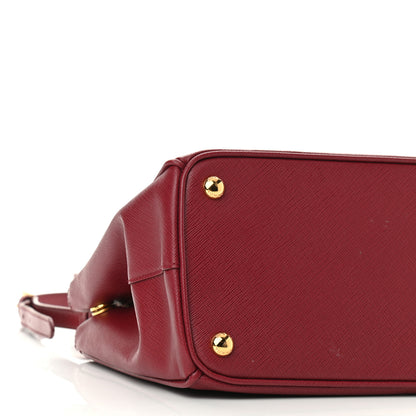 Prada Saffiano Small Galleria Double Zip Tote Cerise 7 of 8