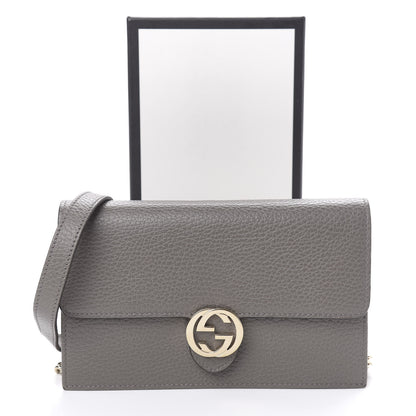 Gucci Dollar Calfskin Interlocking G Chain Wallet Loess 11 of 11