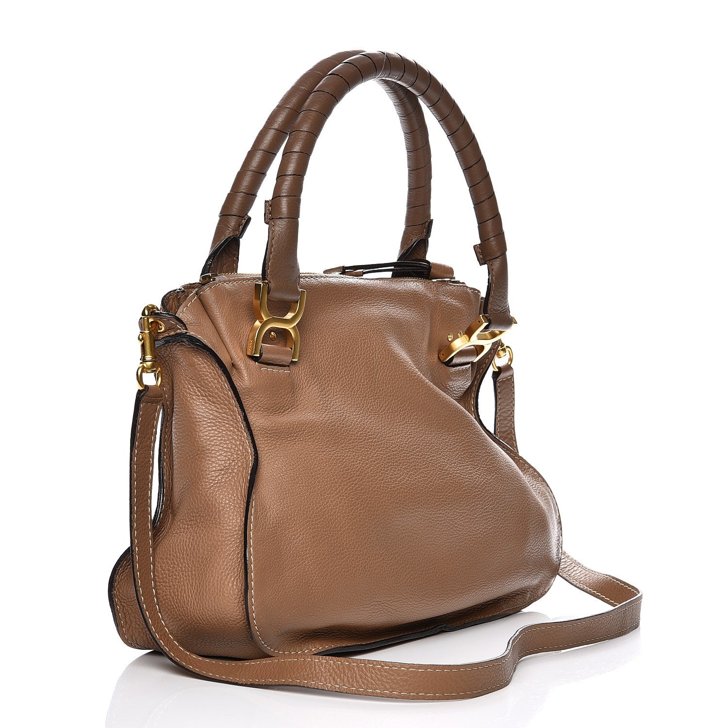 Chloe Calfskin Small Marcie Satchel Nut 4 of 21