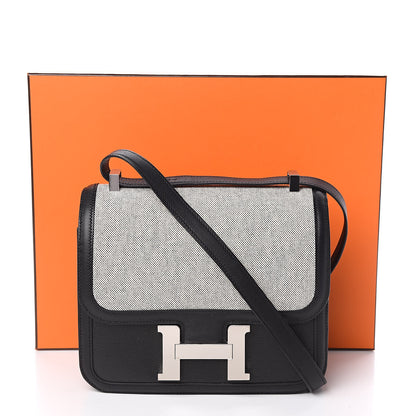 Hermes Swift Toile Constance 24 Black Ecru 21 of 21