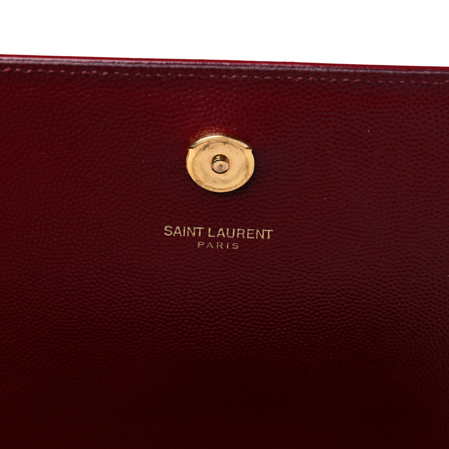 Saint Laurent Grain De Poudre Medium Monogram Kate Satchel Dark Red 6 of 15