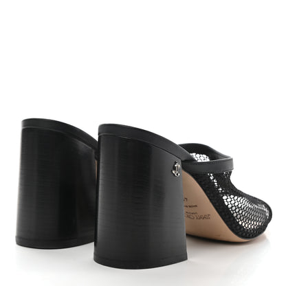 Jimmy Choo Net Nappa Joud 85 Mule Sandals 40.5 Black 4 of 8